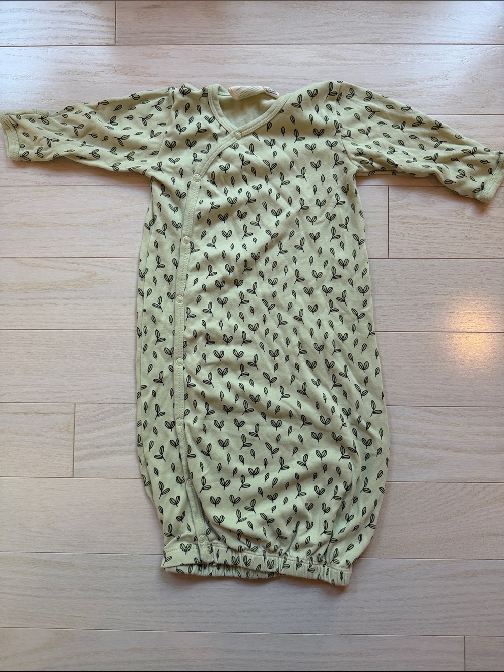 Organic newborn Sleep Gown - parade